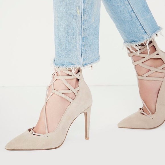 Jeffrey Campbell x Free People Suede Hierro Heels - Picture 2 of 8